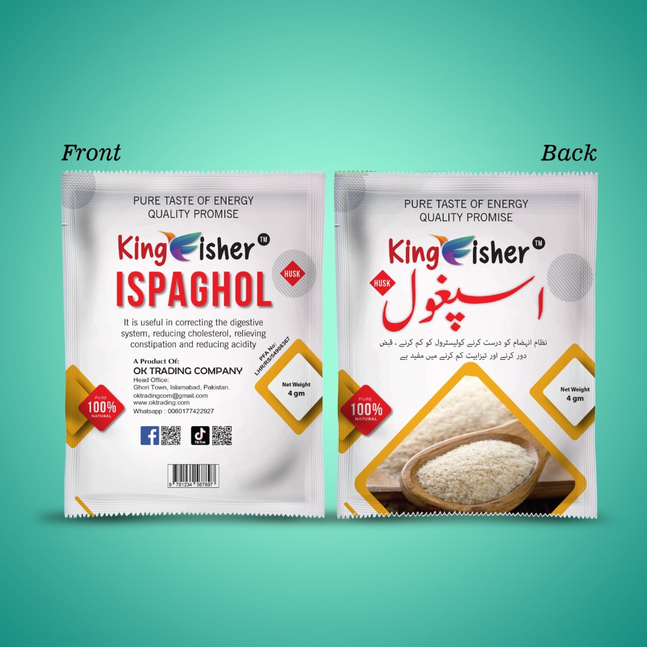 Kingfisher Ispaghol Husk Sachet